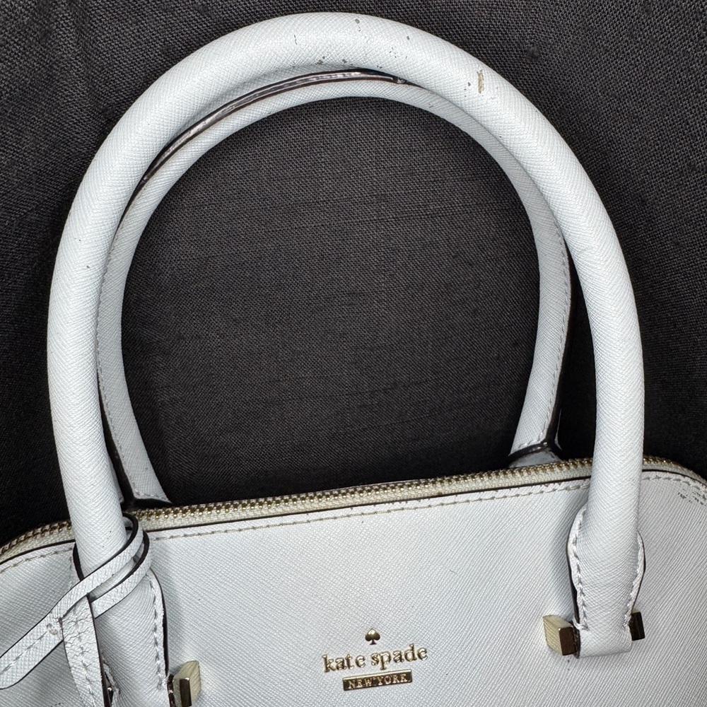Kate Spade Light Blue Satchel w/ Crossbody Strap - Picture 10 of 12